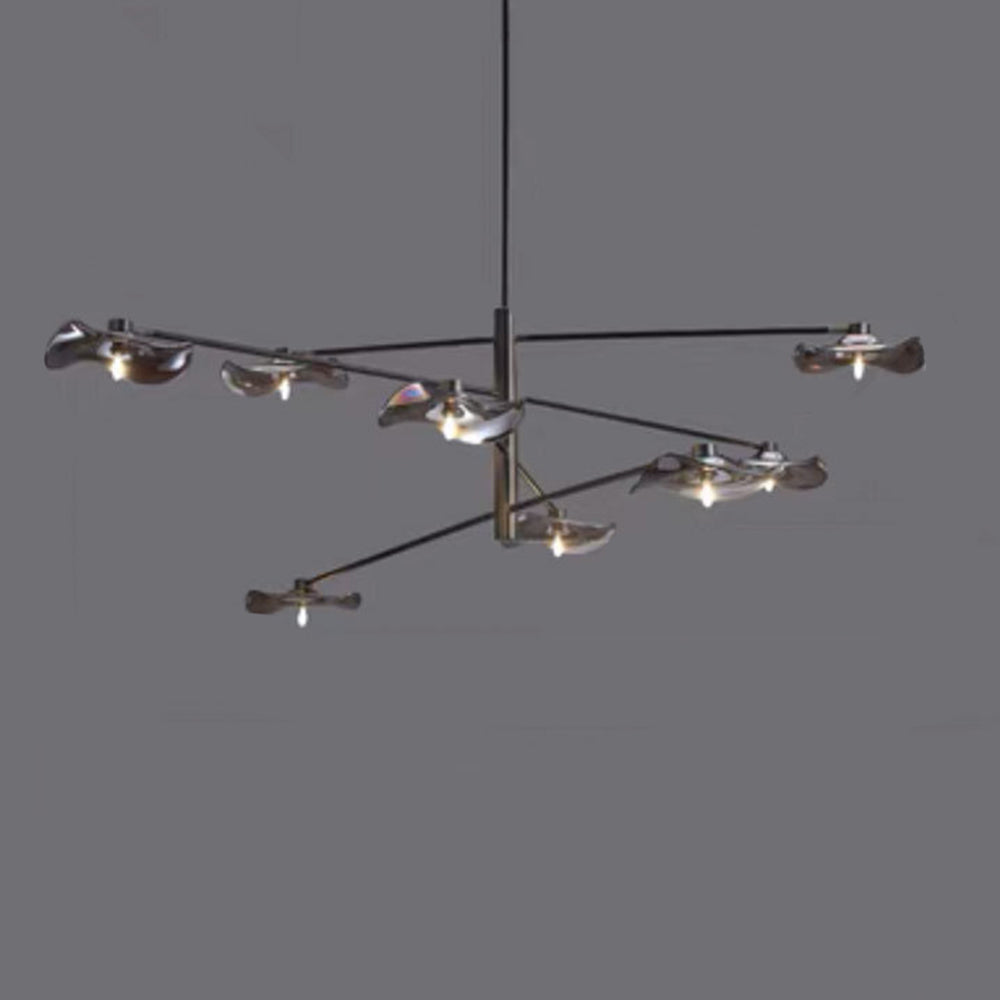 Arisha Suspension Linéaire Moderne, Métal/Verre, Transparent/Multicolore, Salon/Chambre à Coucher - Neutralighting