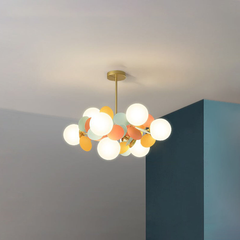 Nexen Plafonnier en forme de branche florale multicolore