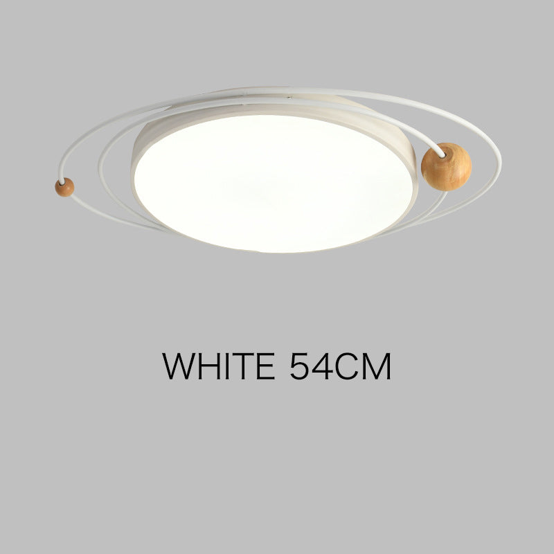 Arisha Plafonnier Rond Moderne, Metal/Bois, Blanc/Noir/Gris/Vert/Bleu, Salon - Neutralighting