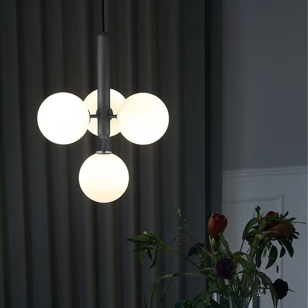Valentina Suspension Moderne Bulle Métal Verre Salle à Manger - Neutralighting