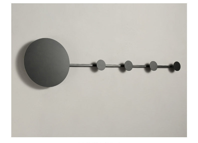 Arisha Porte-manteau Applique Murale Linéaire Moderne, Métal, Noir/Blanc, Chambre - Neutralighting