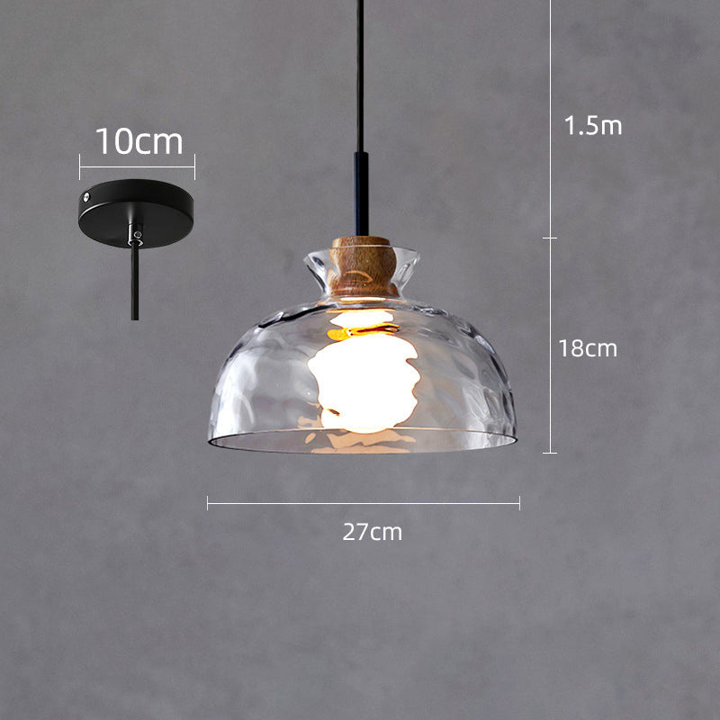 Arisha Suspension Dôme Vintage, Verre, Marron, Salon - Neutralighting