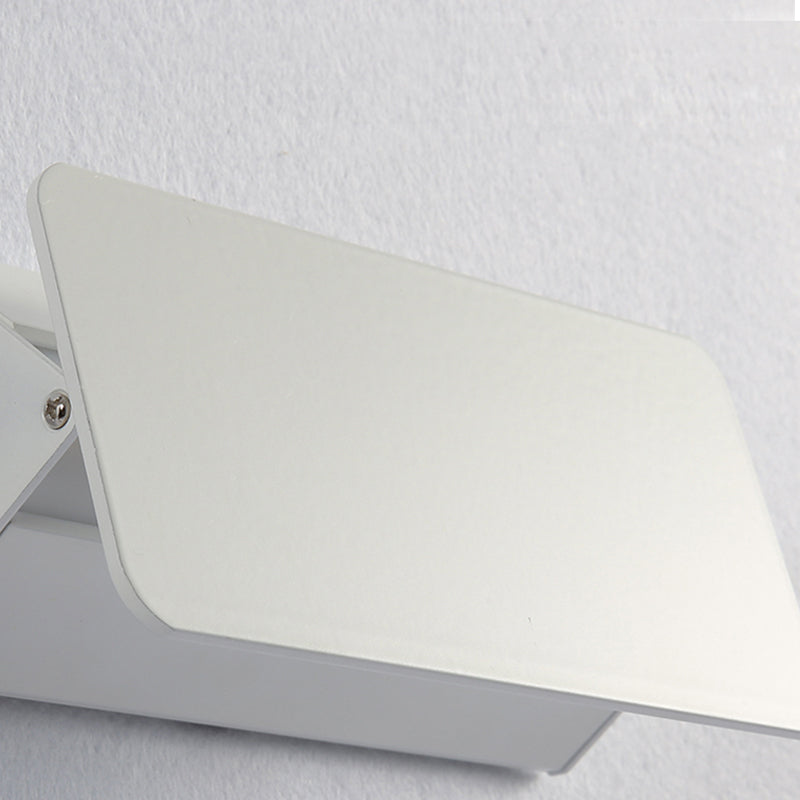 Ray Applique Murale Rectangulaire Moderne, Métal, Blanc, Jardin - Neutralighting