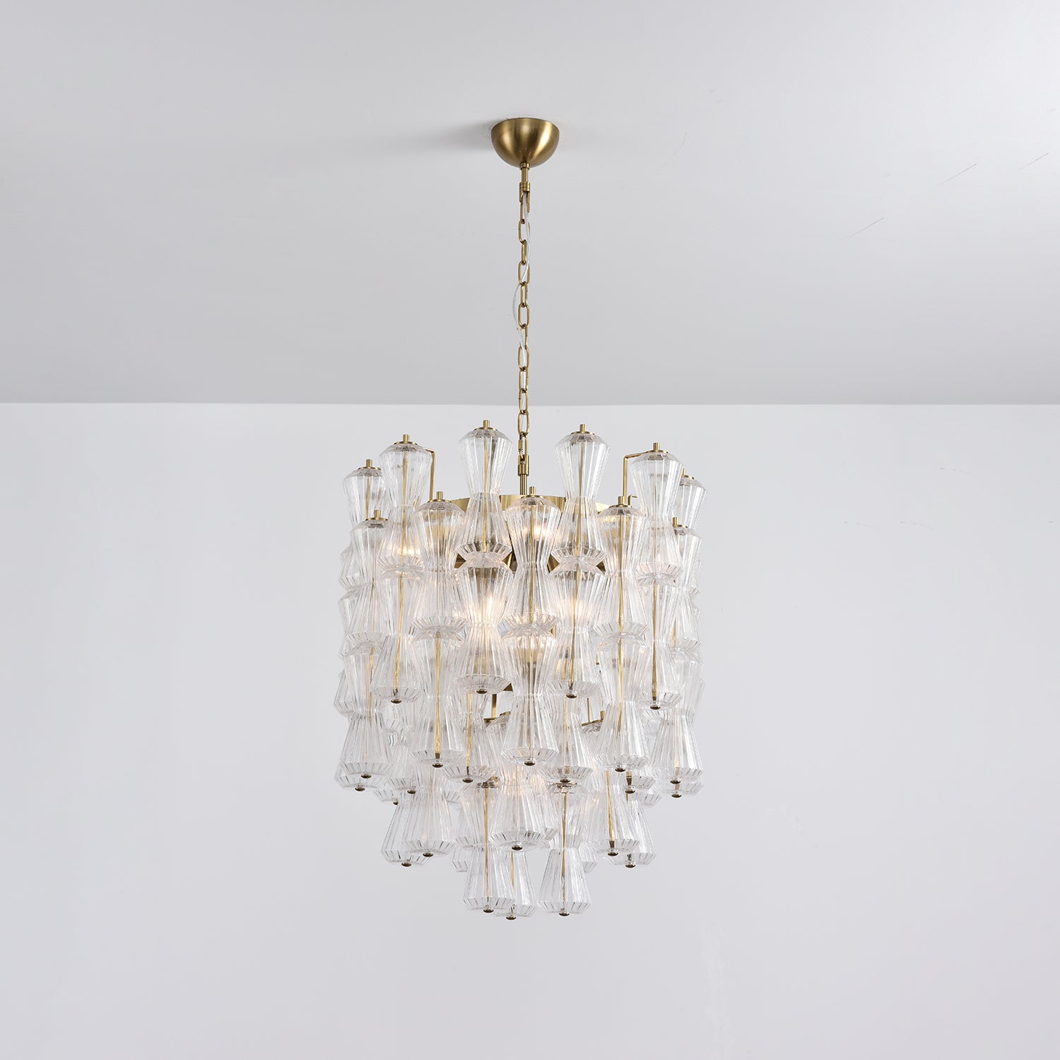 Aurora Chandelier Murano Glass Floral Cascade - Letslighting