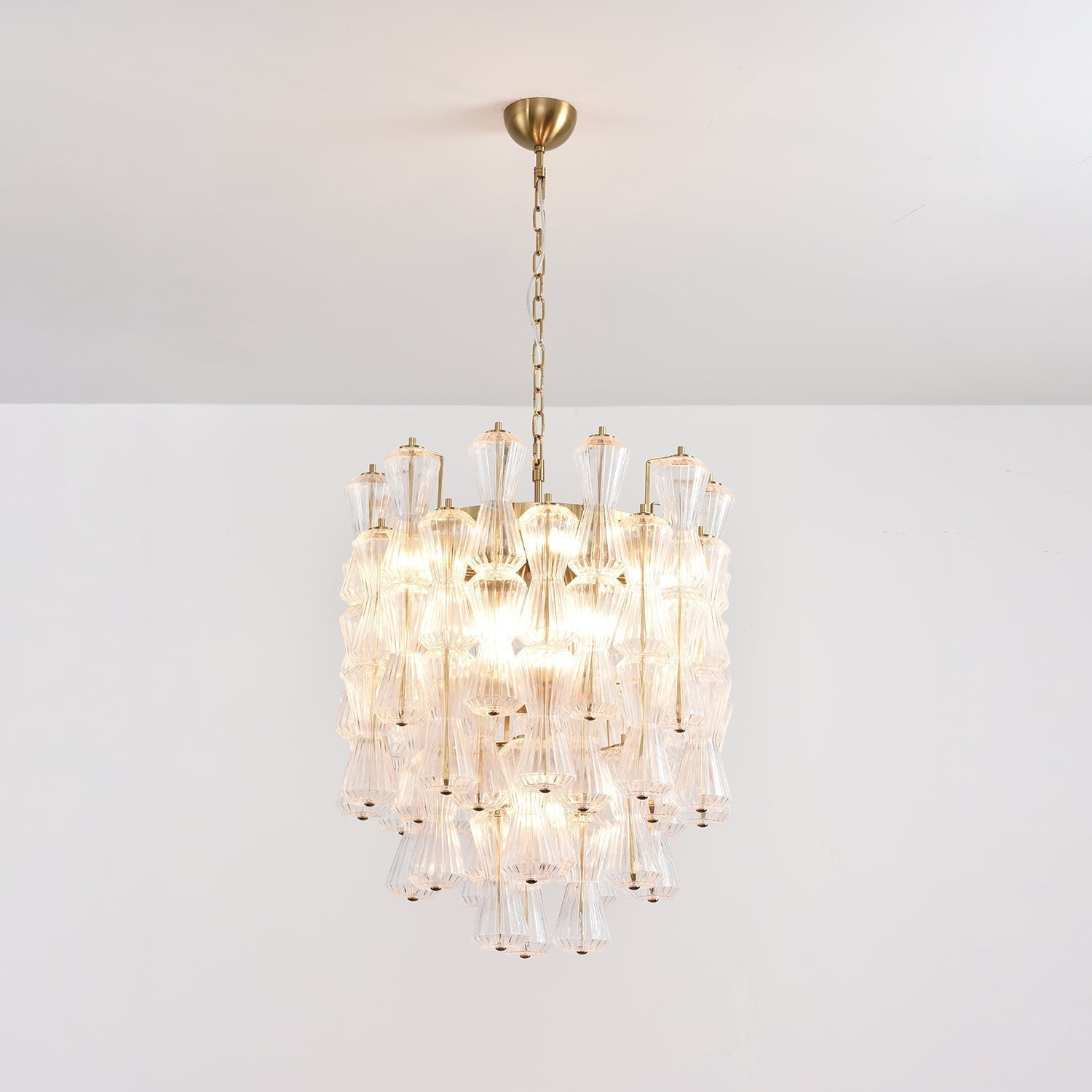 Aurora Chandelier Murano Glass Floral Cascade - Letslighting