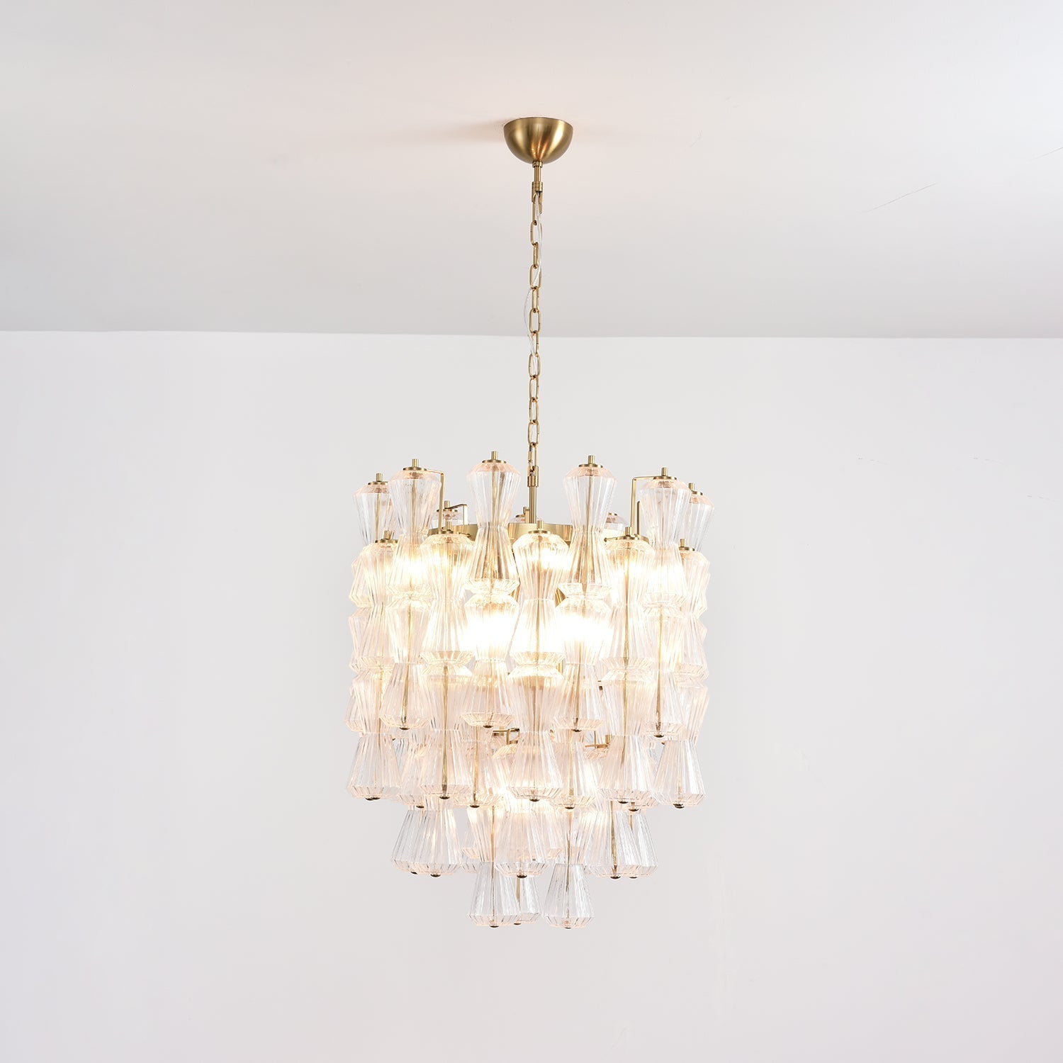 Aurora Chandelier Murano Glass Floral Cascade - Letslighting