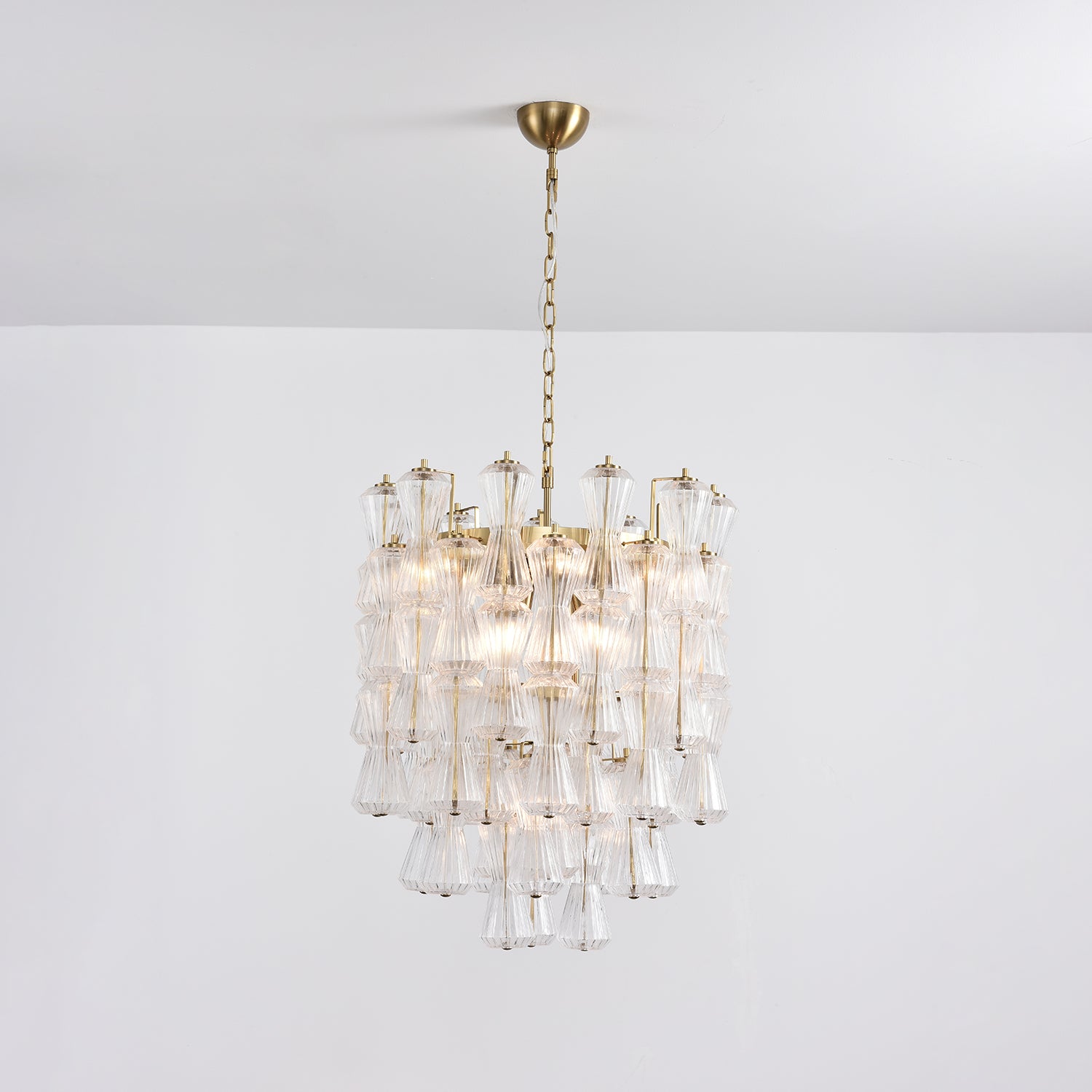 Aurora Chandelier Murano Glass Floral Cascade - Letslighting