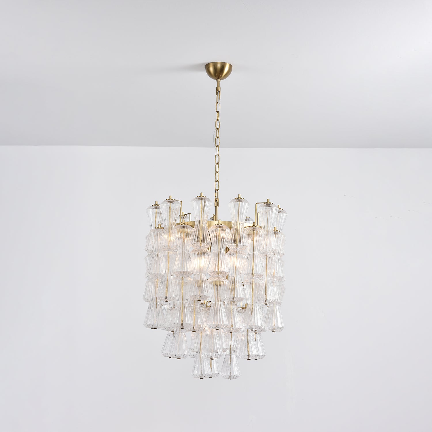 Aurora Chandelier Murano Glass Floral Cascade - Letslighting