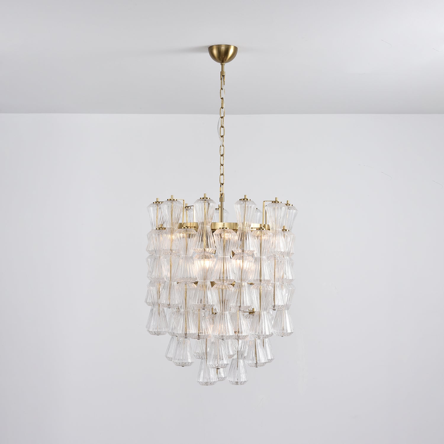Aurora Chandelier Murano Glass Floral Cascade - Letslighting