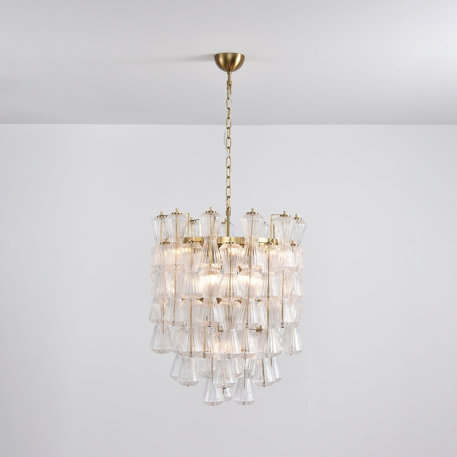 Aurora Chandelier Murano Glass Floral Cascade - Letslighting