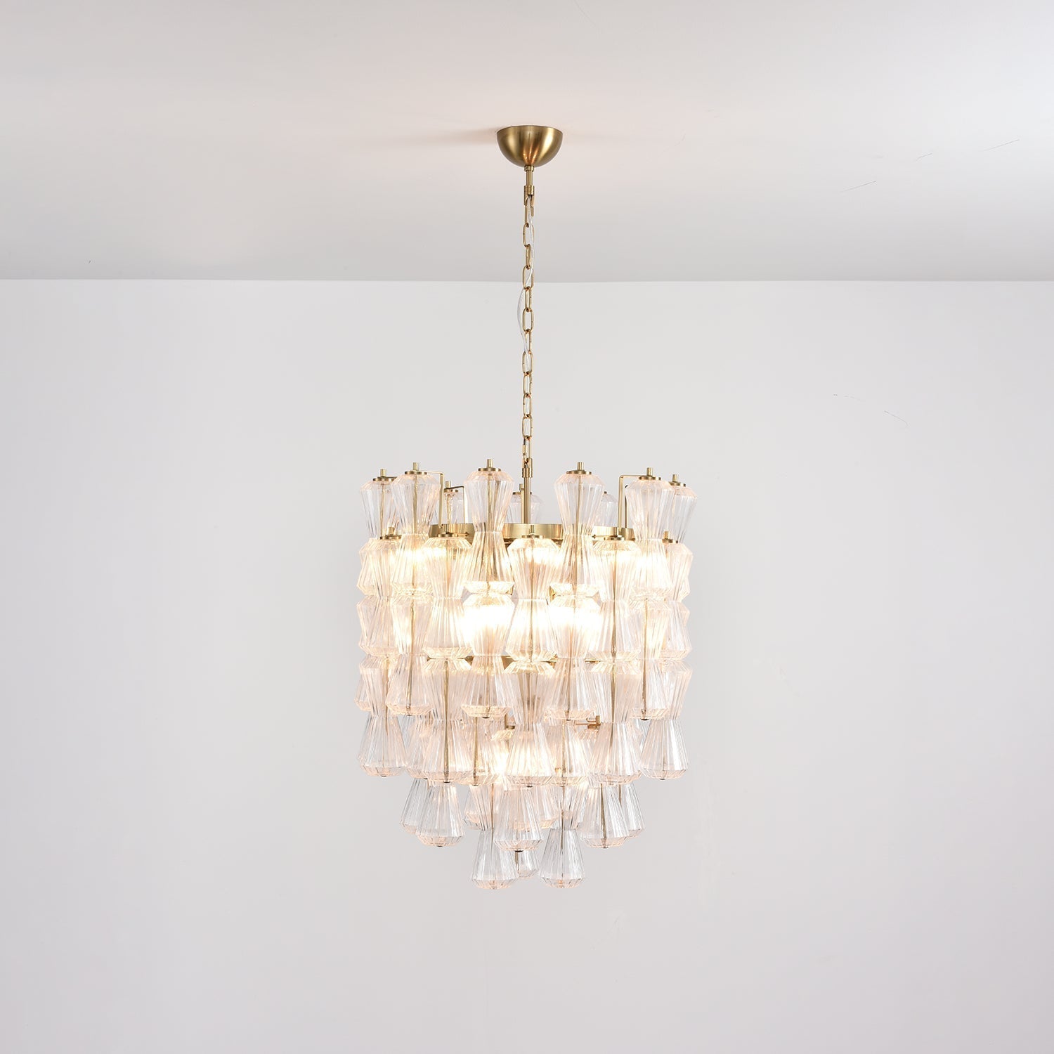 Aurora Chandelier Murano Glass Floral Cascade - Letslighting
