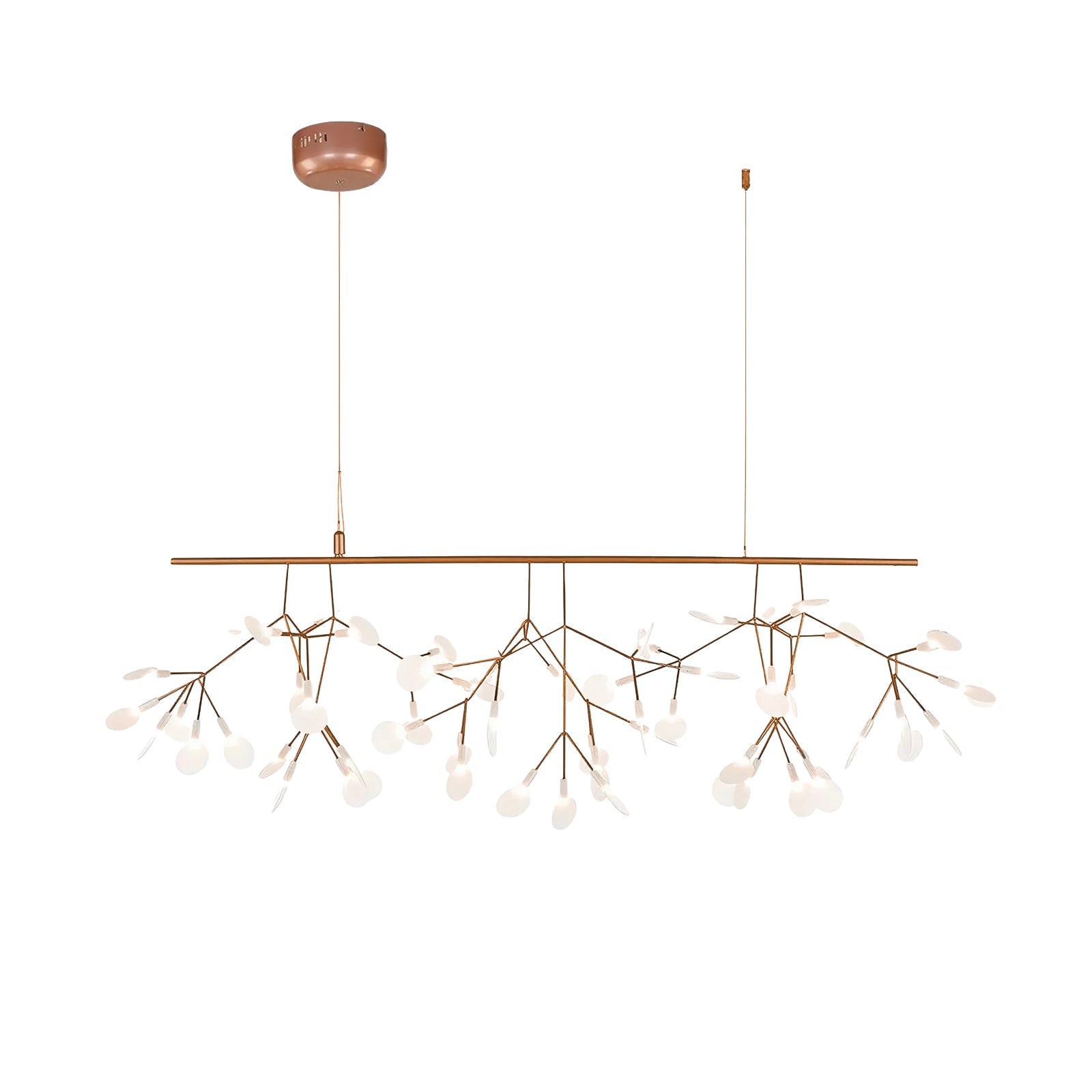 Lustra Chandelier Rose Gold Firefly LED Branch - Neutralighting
