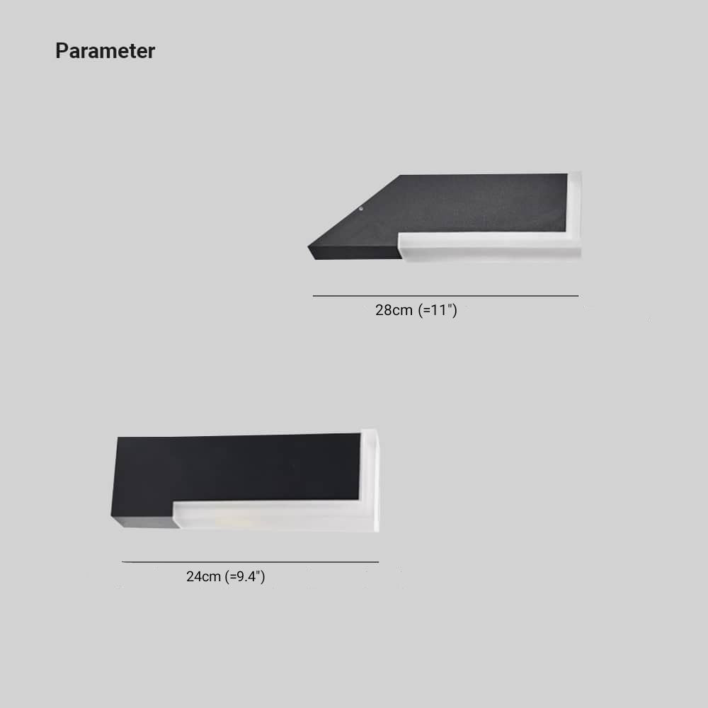 Ray Géométrique LED Applique Murale Noir Métal Acrylique Allée - Neutralighting