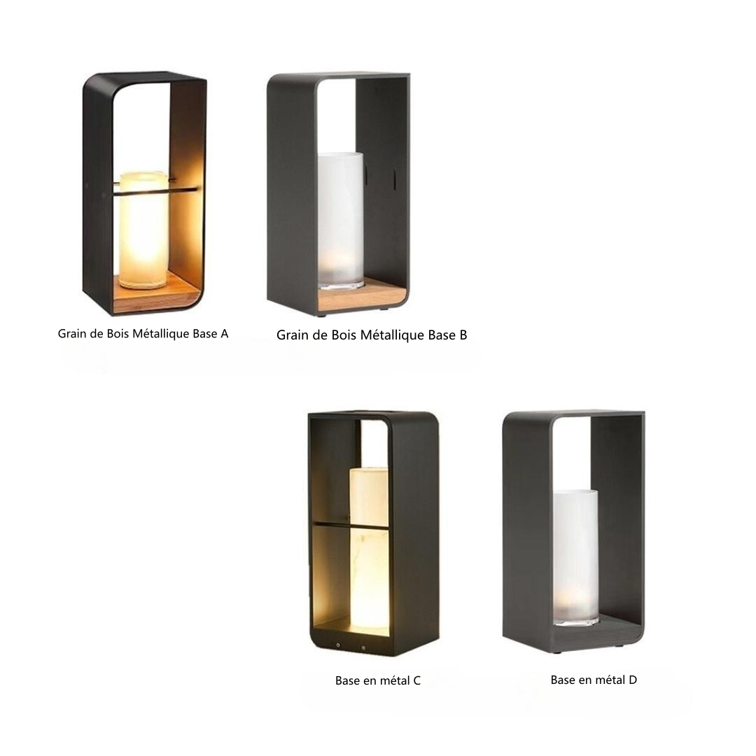Halie Lampadaire Solaire Bougie Moderne. Métal. Noir. Allée - Neutralighting