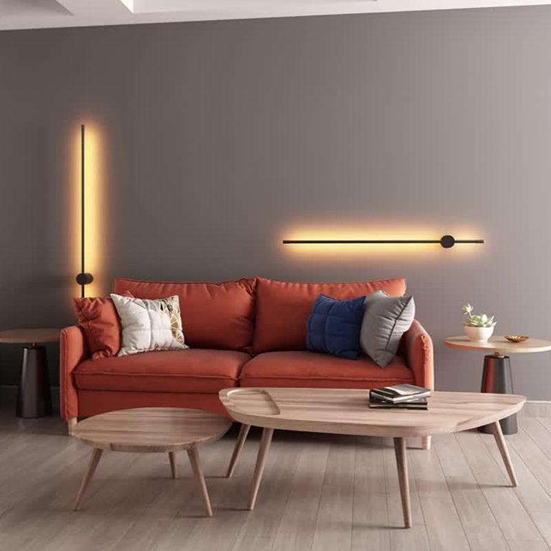 Eonix Applique Murale d'Extérieur Minimaliste Linéaire LED. Métal. Noir. Jardin - Neutralighting