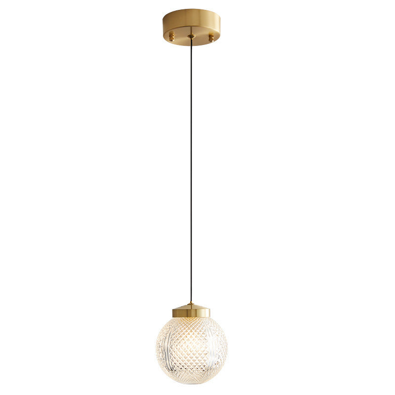 Valentina Suspension Globe Moderne, Métal/Verre, Or, Chambre - Neutralighting