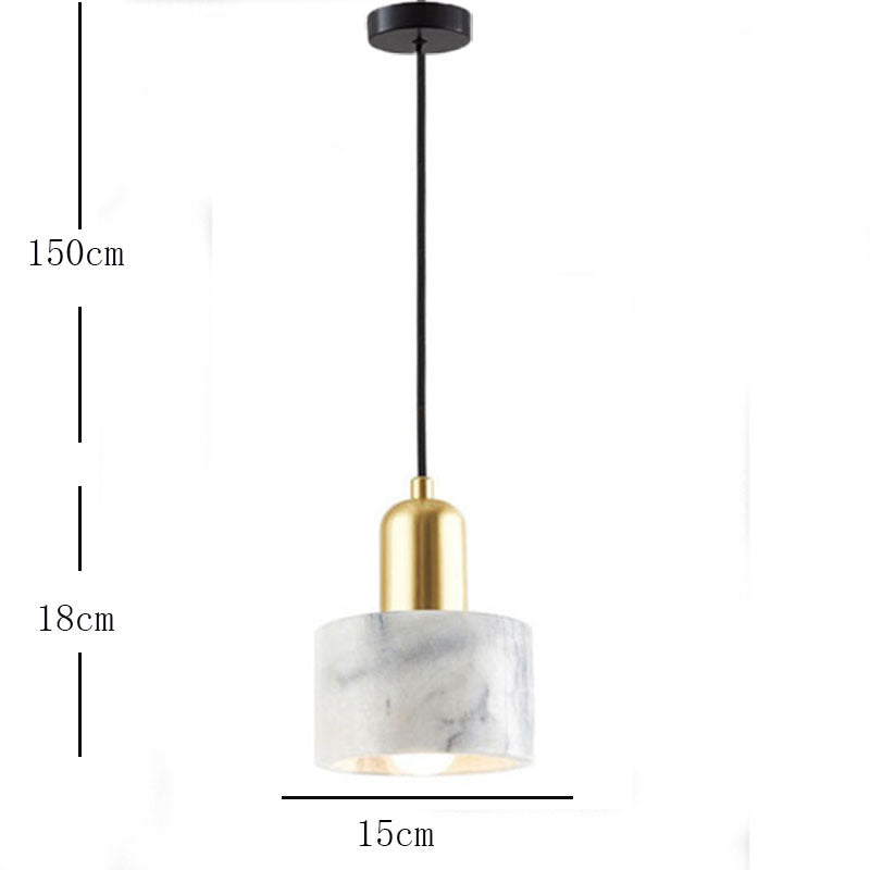 Arisha Suspension Cylindre Contemporaine, Acrylique/Metal, Blanc/Vert, Salon - Neutralighting