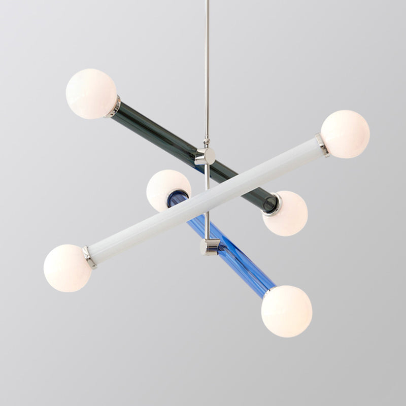 Arisha Suspension Ajustable Modern, Metal/Glass, Salon/Chambre à Coucher - Neutralighting