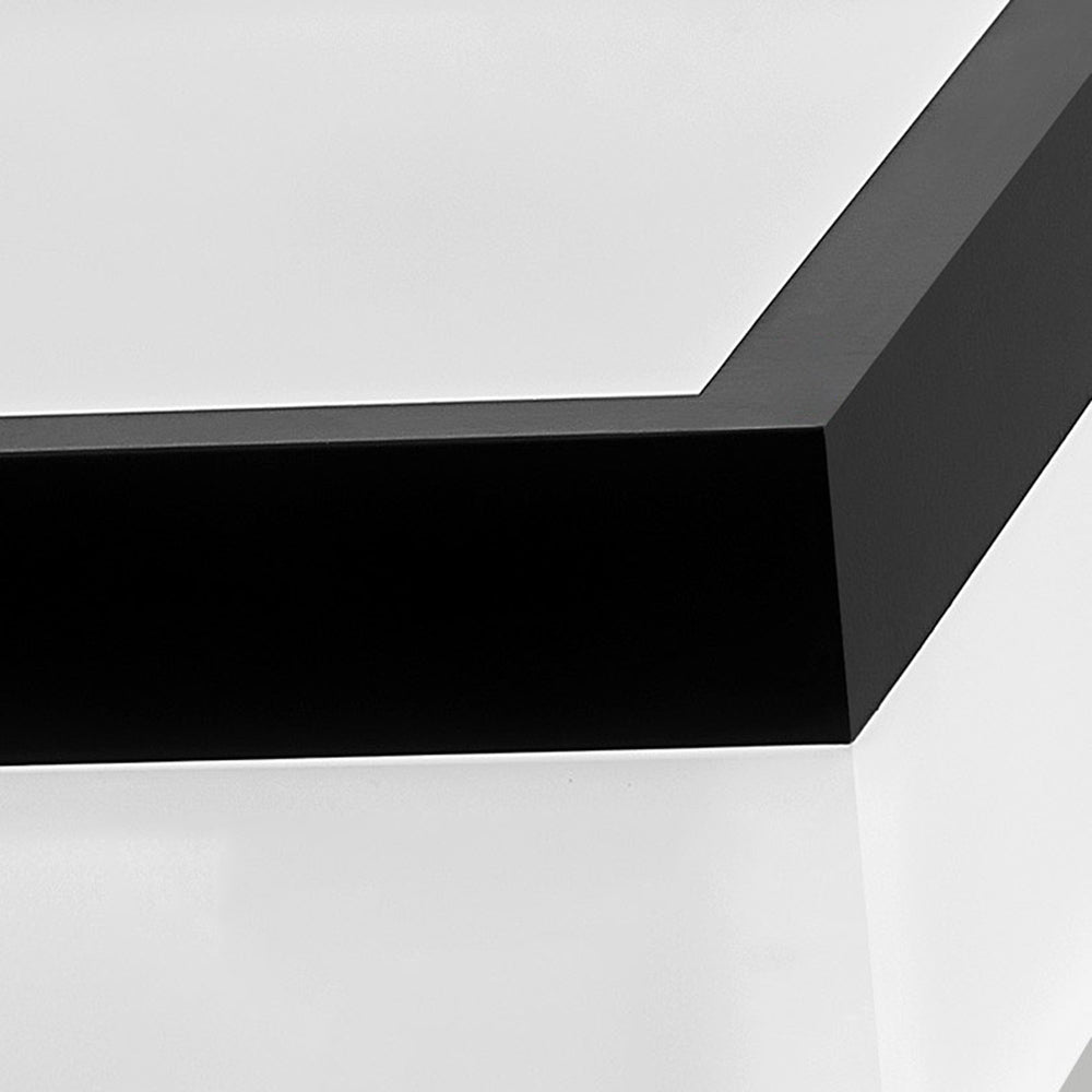 Arisha Luminaires Suspensions Carrée Simple Moderne Acrylique Noir/Blanc Salon/Chambre à Coucher/Salle à Manger - Neutralighting