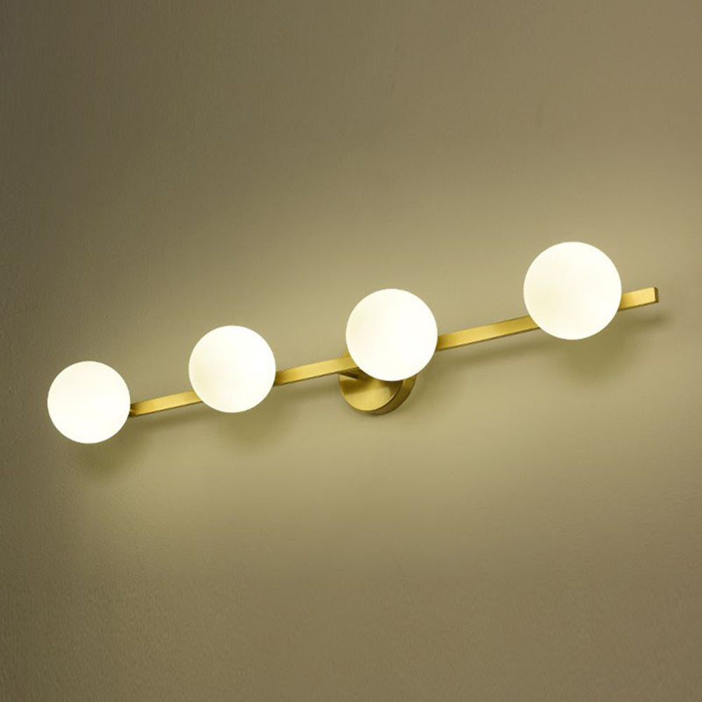 Valentina Applique Murale Design LED Linéaire Globe Moderne Métal/Verre Intérieur Salle de Bain - Neutralighting