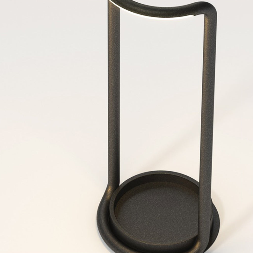 Ray Lampadaire Linéaire Minimaliste, Métal/Acrylique, Noir, Extérieur - Neutralighting