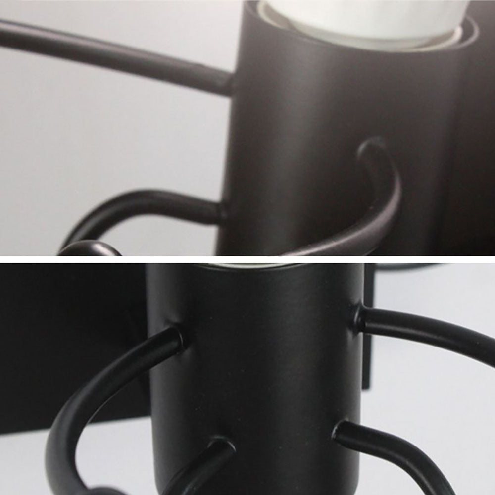 Luxo Applique Murale Design Italien LED Métal Noir/Blanc Chambre à Coucher/Salon - Neutralighting