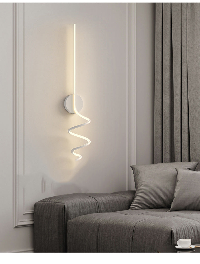 Arisha Applique Murale LED Spirale Moderne Pour Chambre, Couloir, Salon - Neutralighting