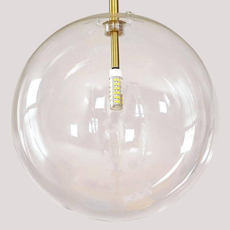 Valentina Glass Bulb LED Suspension Or Métal Verre Chambre à coucher - Neutralighting