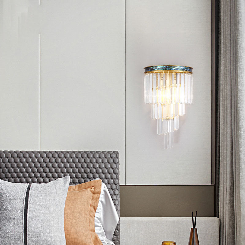 Ray Applique Murale Moderne/Nordique, Cristal Or, Chevet de Chambre/Hôtel - Neutralighting