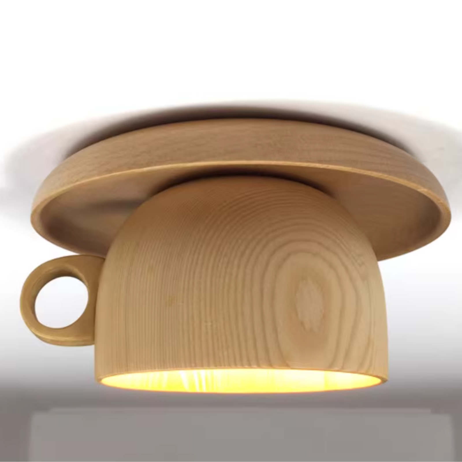 Arisha Moderne Bois Tasse Plafonnier Chambre à Coucher