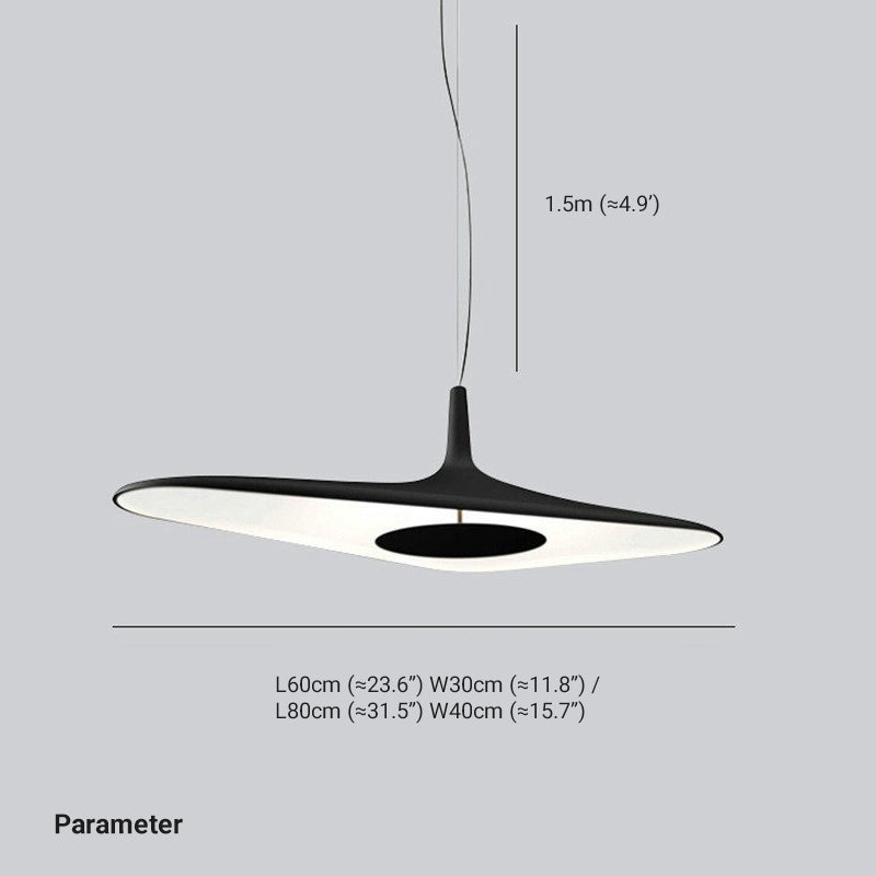 Arisha Suspension Irrégulière Moderne, Résine, Noir/Blanc, Salon - Neutralighting