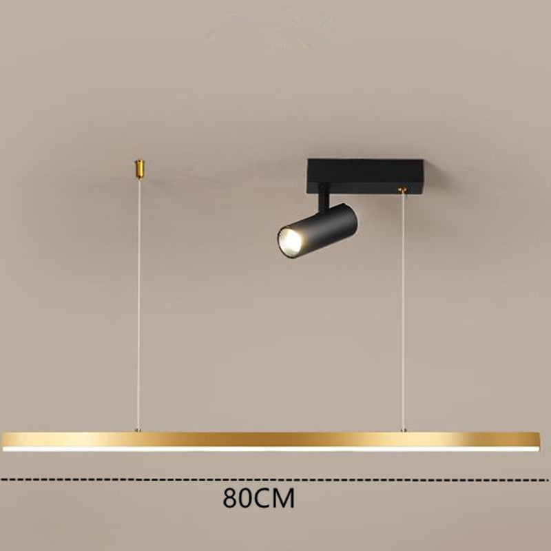Arisha Suspension Linéaire Moderne, Métal, Doré, Salon - Neutralighting
