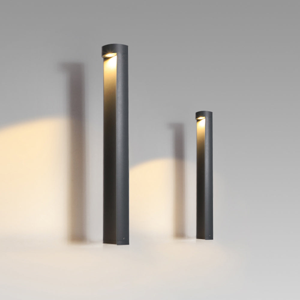 Ray Moderne Lampadaire Extérieur LED Noir Métal/Verre Jardin Couloir - Neutralighting