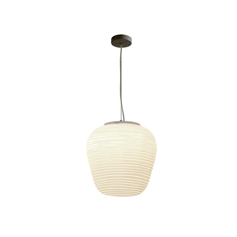 Ritta Design LED Suspension Blanc Verre Métal Chambre à coucher - Neutralighting