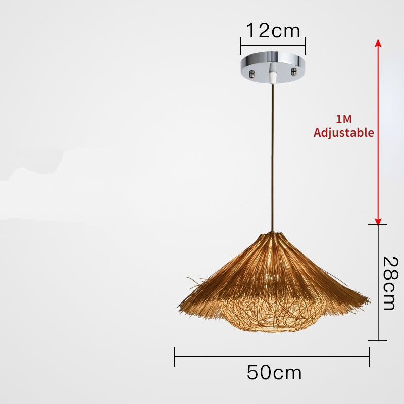 Suspension en rotin tissé à la main - Neutralighting