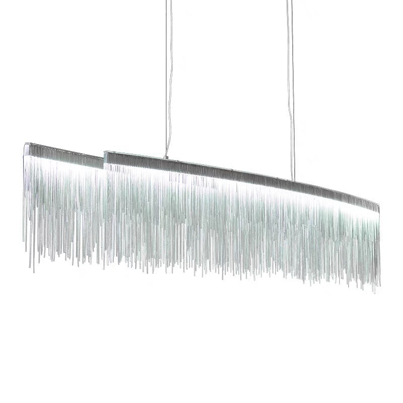 Arisha Suspension Linéaire Luxueux, Acrylique/Metal, Doré/Chrome, Chambre - Neutralighting