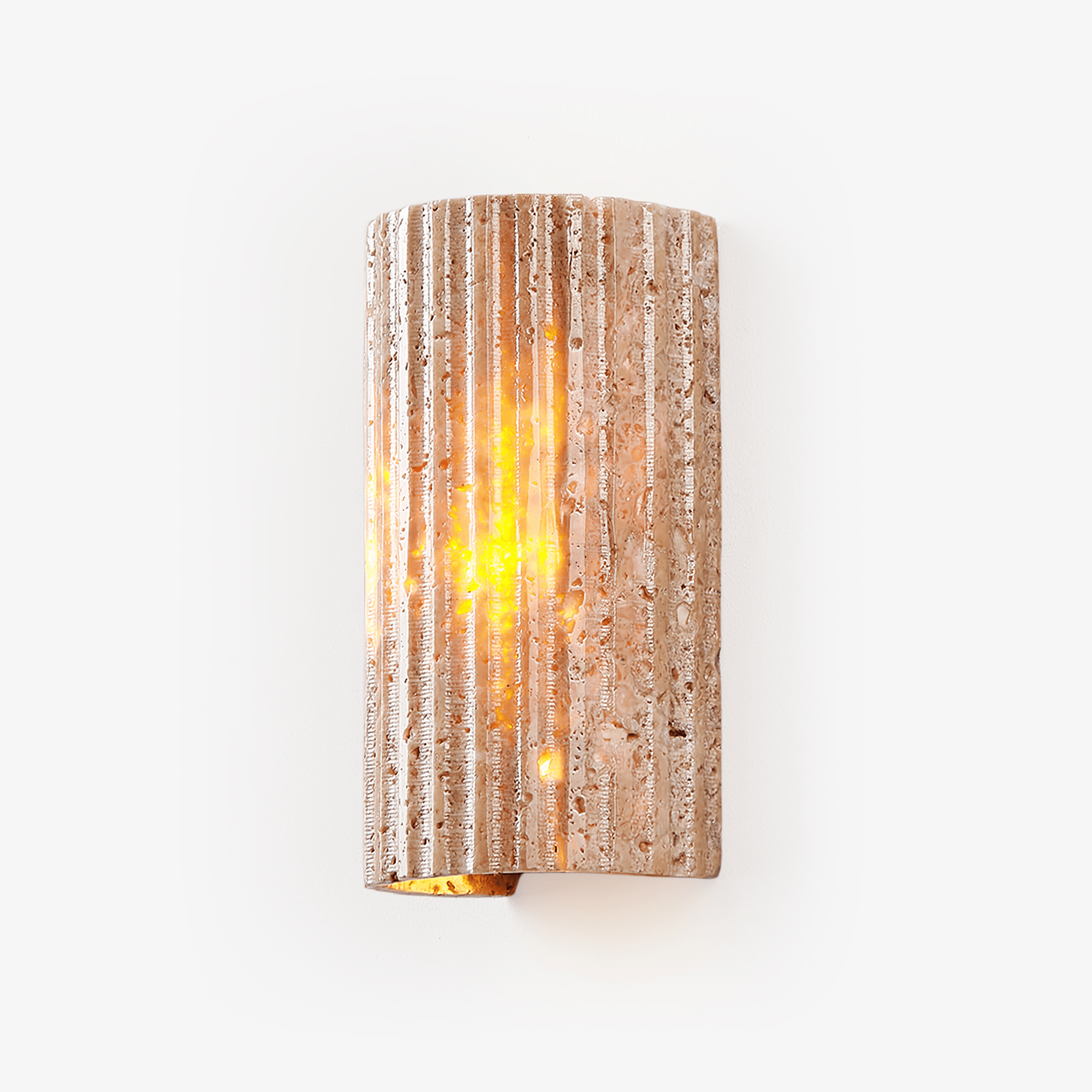 Sysilion Applique Murale Industrielle en Travertin - Neutralighting