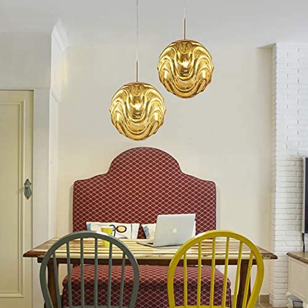 Valentina Moderne Sphère Suspension Verre Or/Noir Salle à manger - Neutralighting