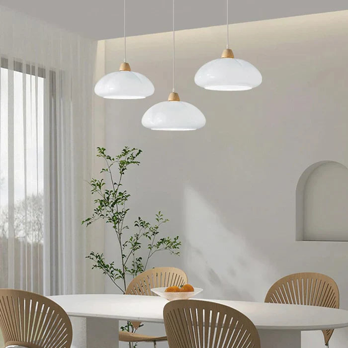 Valentina Rétro Suspension Citrouille Verre Chambre À Coucher - Neutralighting