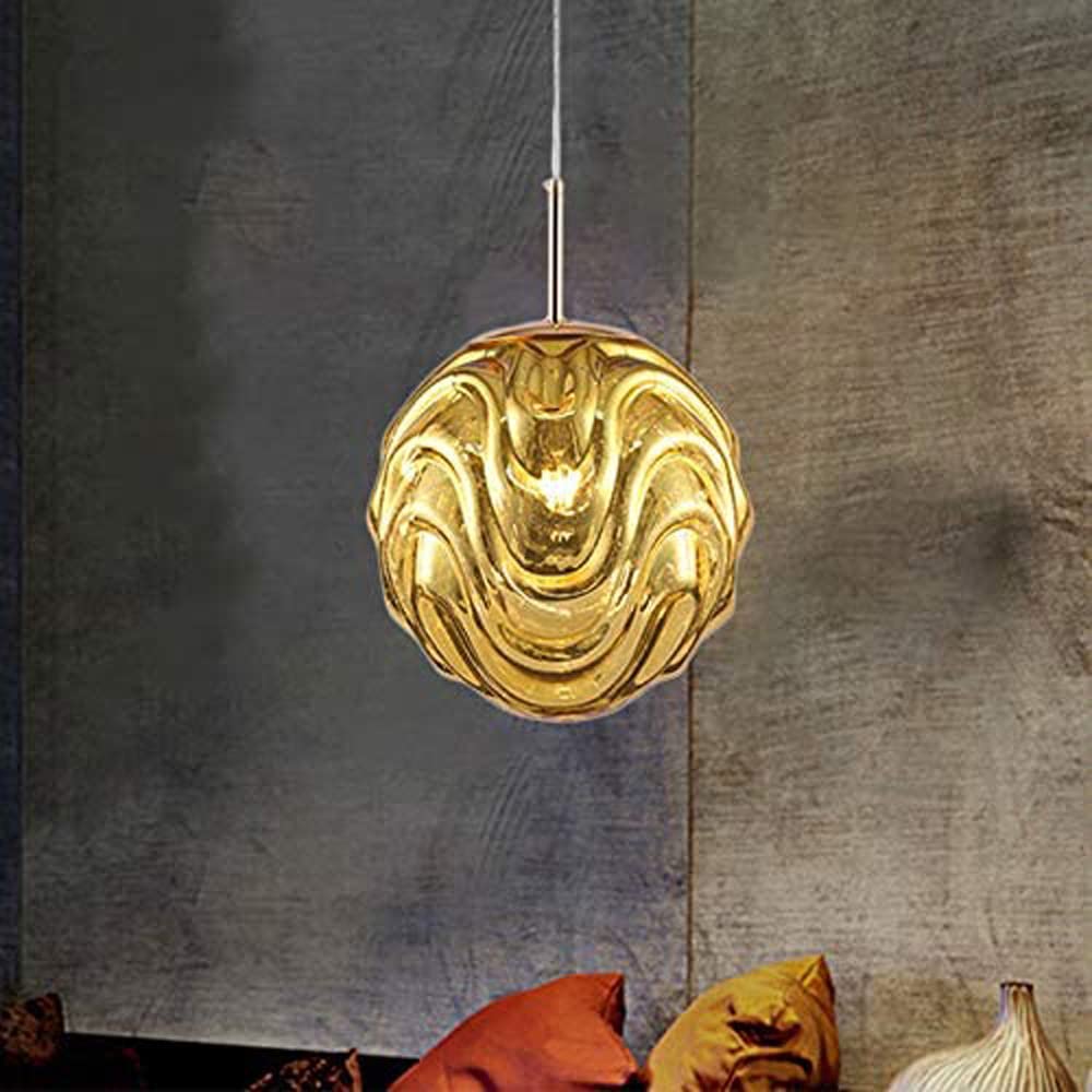 Valentina Moderne Sphère Suspension Verre Or/Noir Salle à manger - Neutralighting