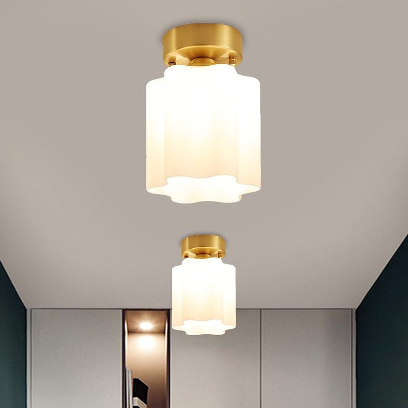 Arisha Vintage LED Plafonnier Laiton Métal Verre Salon Salle à manger - Neutralighting