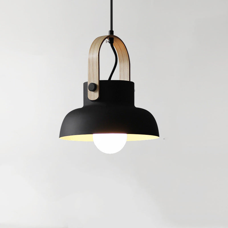 Valentina Vintage Suspension Noir/Orange Métal/Bois Chambre à coucher - Neutralighting
