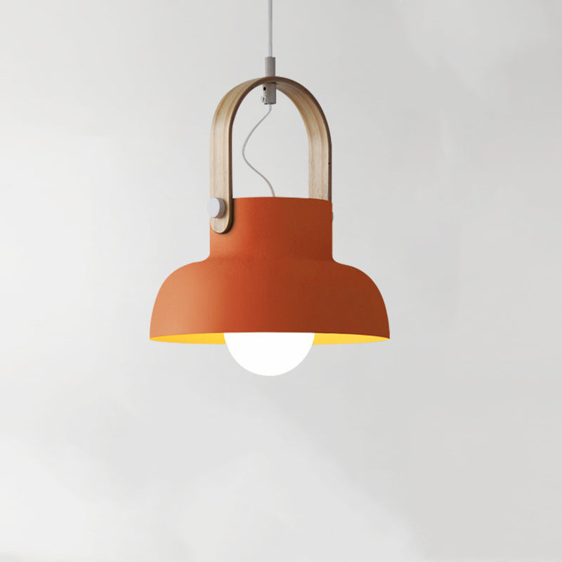 Valentina Vintage Suspension Noir/Orange Métal/Bois Chambre à coucher - Neutralighting