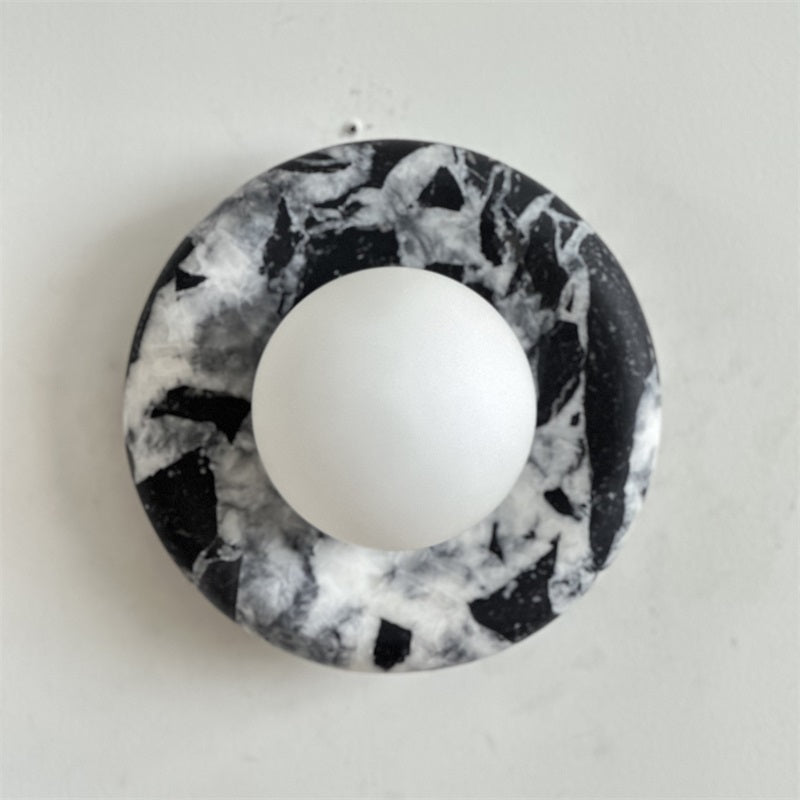 Uvinos Modern Minimalist Black Marble Sconce Wall Lamp - Lamp Copper