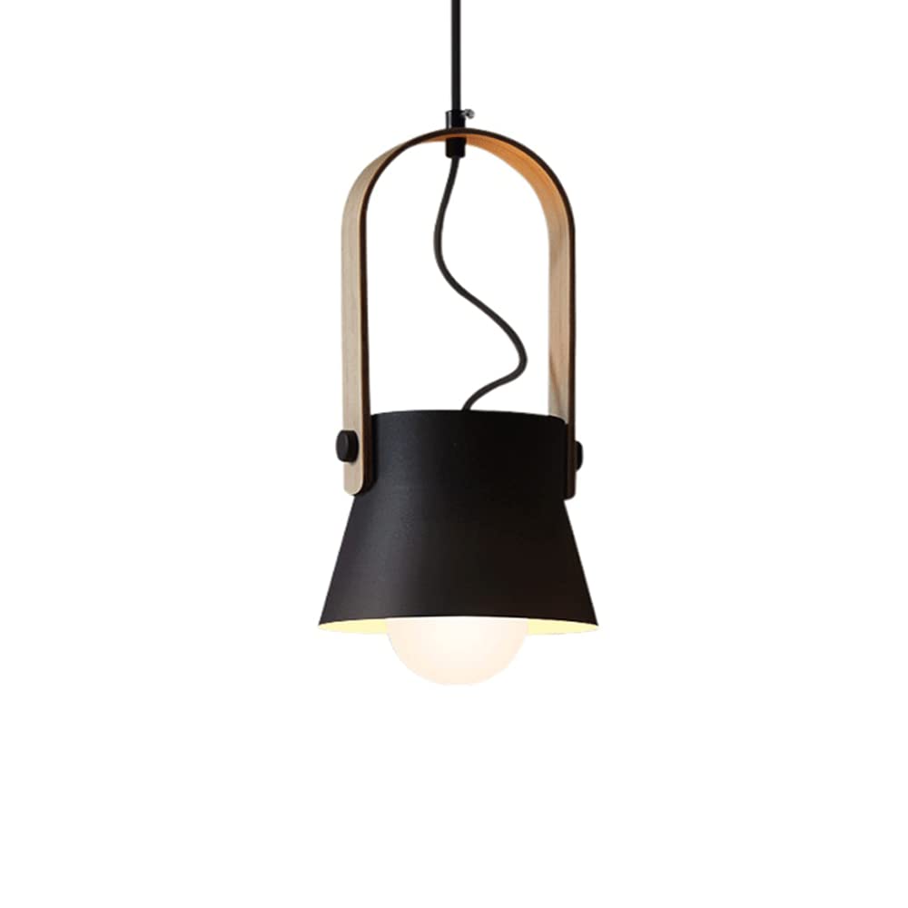 Valentina Vintage Suspension Noir/Orange Métal/Bois Chambre à coucher - Neutralighting