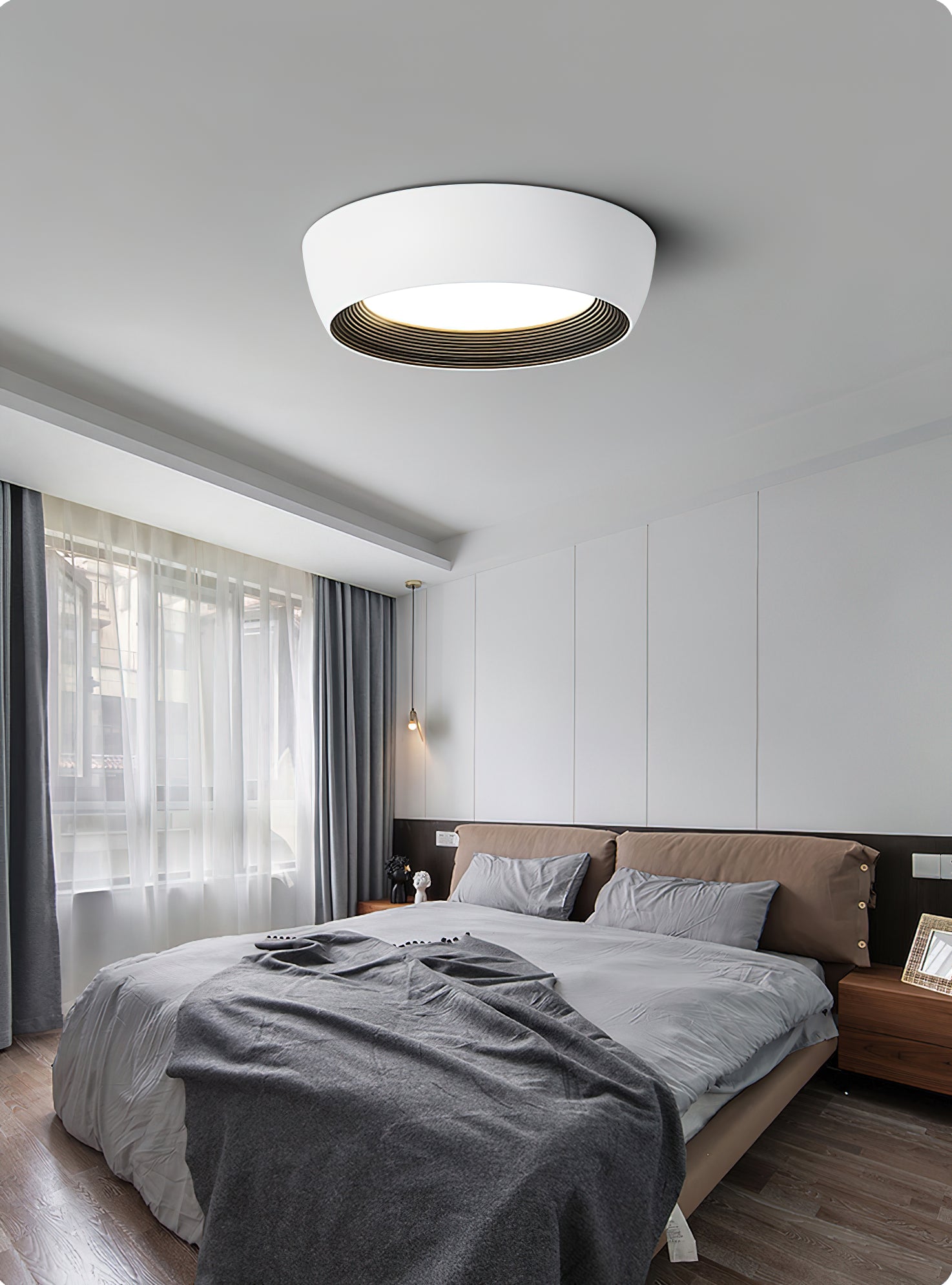 AFX Minimalist Duncan Acrylic Ceiling Light - Lamp Copper