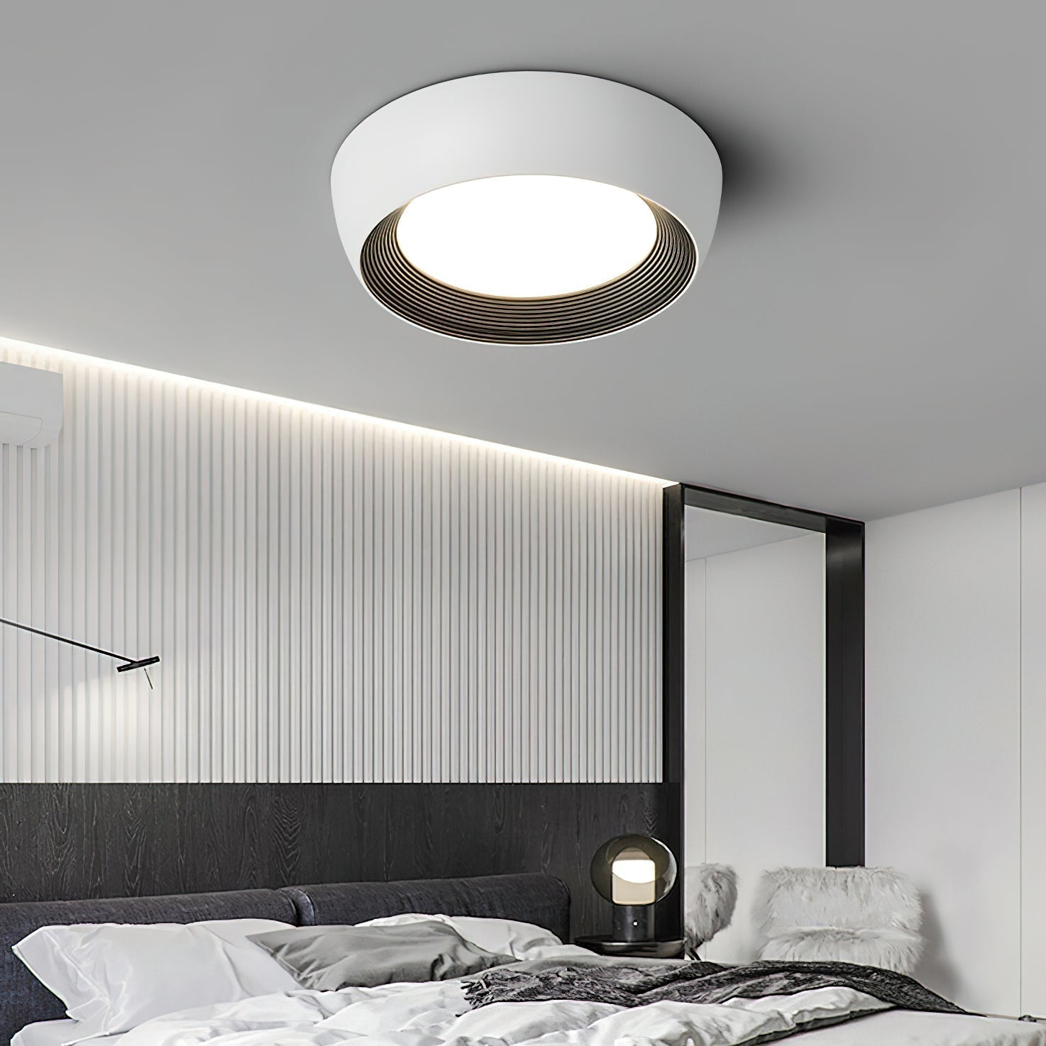 AFX Minimalist Duncan Acrylic Ceiling Light - Lamp Copper