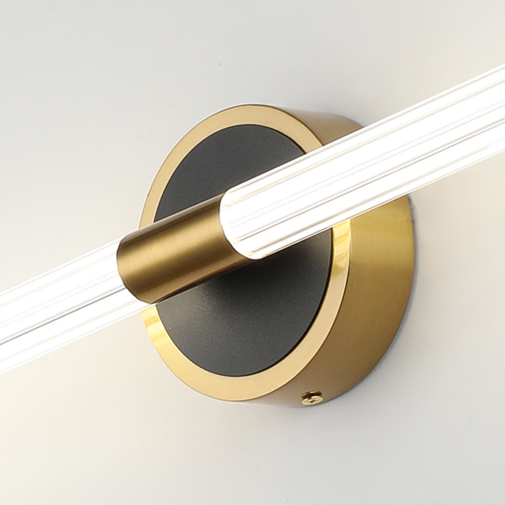 Arisha Applique Murale Moderne LED Cercle Longue Cuivre/Noir Salle de Bain - Neutralighting
