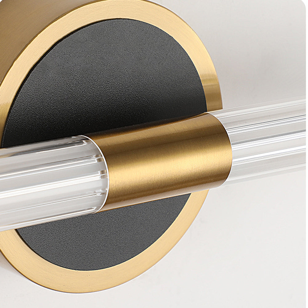 Arisha Applique Murale Moderne LED Cercle Longue Cuivre/Noir Salle de Bain - Neutralighting