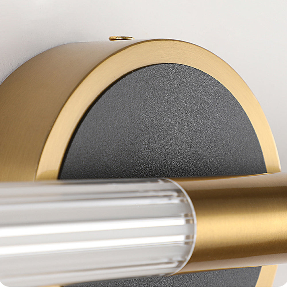 Arisha Applique Murale Moderne LED Cercle Longue Cuivre/Noir Salle de Bain - Neutralighting